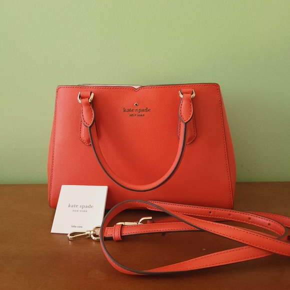 NWT Kate Spade Blood Orange Handbag and Crossbody - Picture 2 of 13